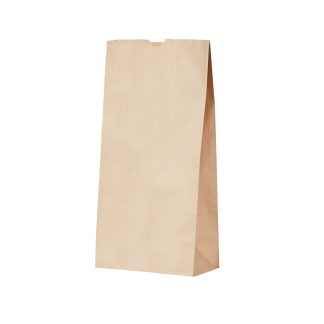 9 SO 25 Kraft Gusseted Bag