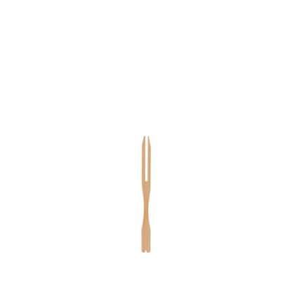 Bamboo Two Pronged Fork