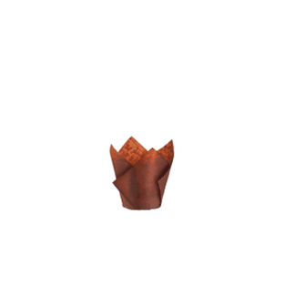 Brown Tulip Muffin Cup