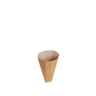 Kraft Pop Open Chip Cone
