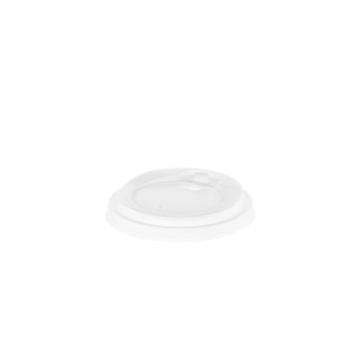 250ml Compostable Flip Top White Hot Cup Lid