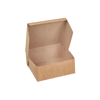 Medium Kraft Cake Box Open