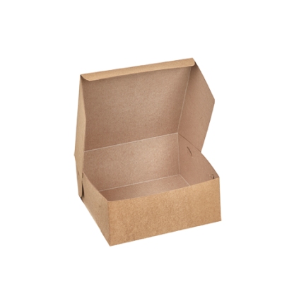Medium Kraft Cake Box Open