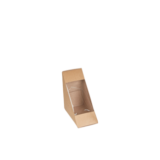 Kraft 2 Slice Sandwich Wedge with PLA Window