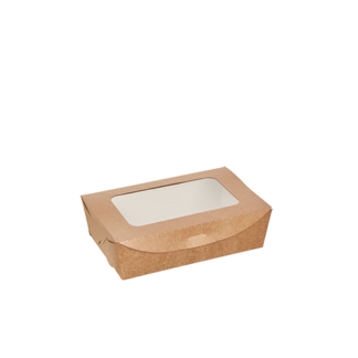 Medium Kraft Deli Box with PLA Window
