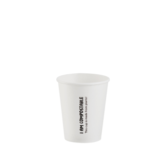 200ml White Single Wall Printed Water Cooler Cup