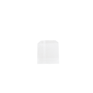 Small/Medium White Greaseproof Flat Chip Bag