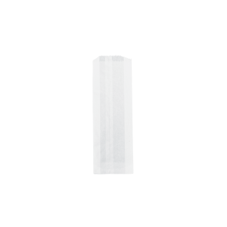 White Greaseproof Gusseted Hot Dog Bag