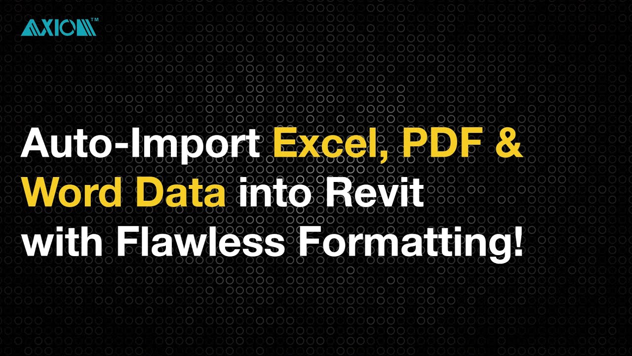Microsoft Office Importer for Revit - Hard-Sell Updates 2 1 youtube-video-thumbnail