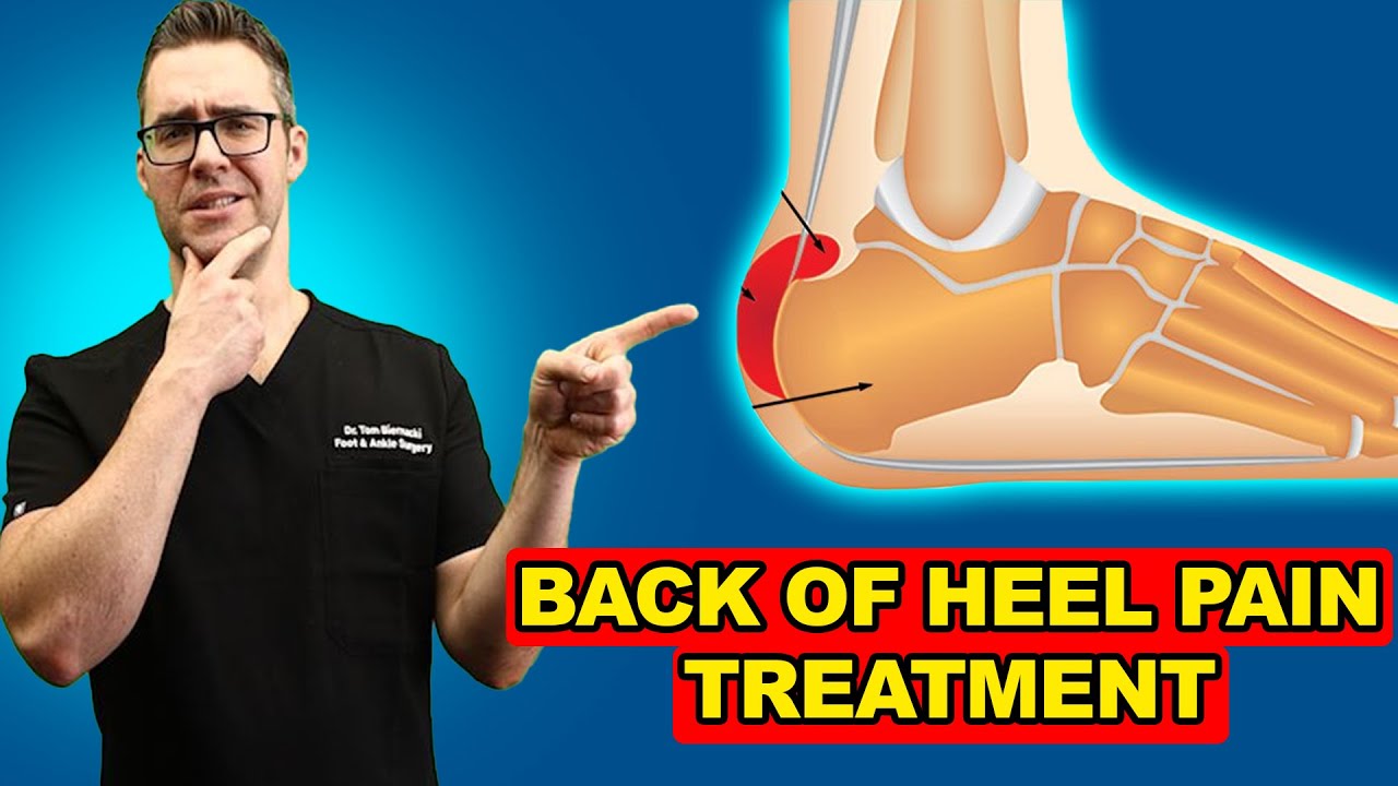 Retrocalcaneal Heel BURSITIS Treatment [Heel Pain Exercises & Massage]