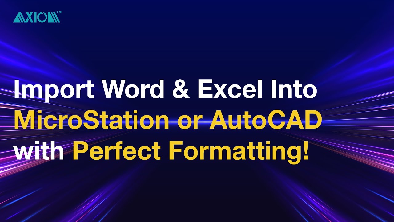 Microsoft Office Importer™ - Dan Kennedy - AutoCAD 1 youtube-video-thumbnail