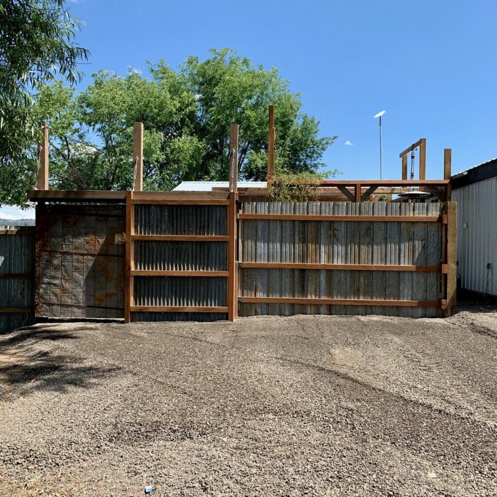 A Labor of Love-Building The Warehouse Door Garden Gate