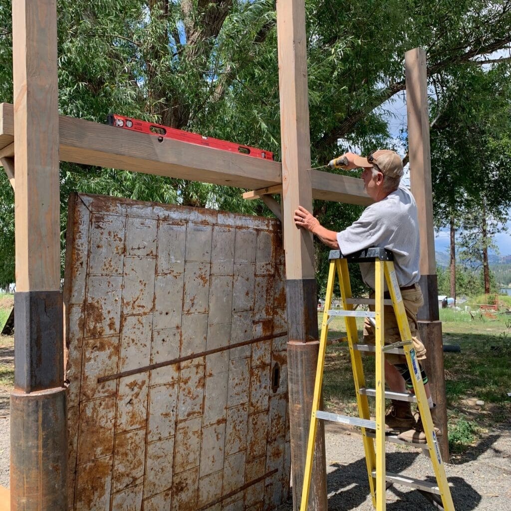 A Labor of Love-Building The Warehouse Door Garden Gate