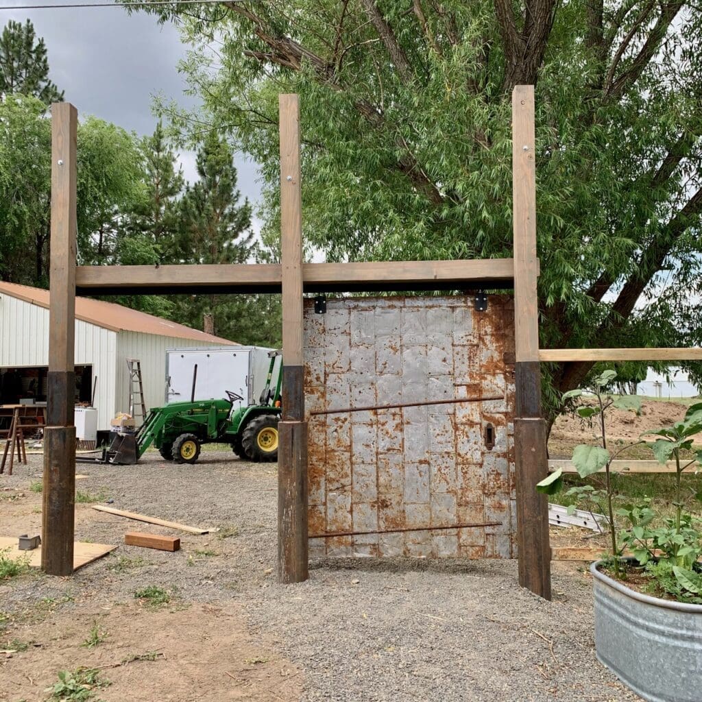 A Labor of Love-Building The Warehouse Door Garden Gate