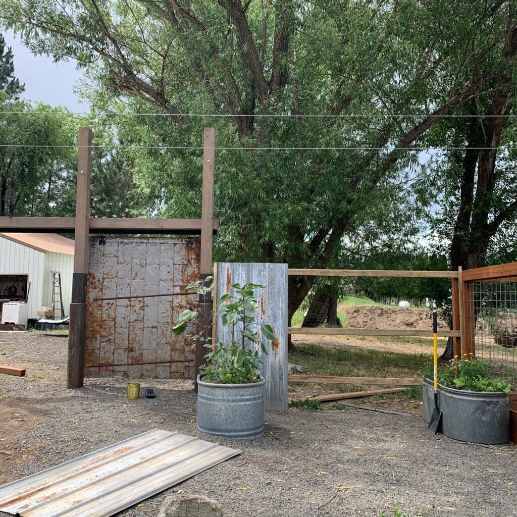 A Labor of Love-Building The Warehouse Door Garden Gate