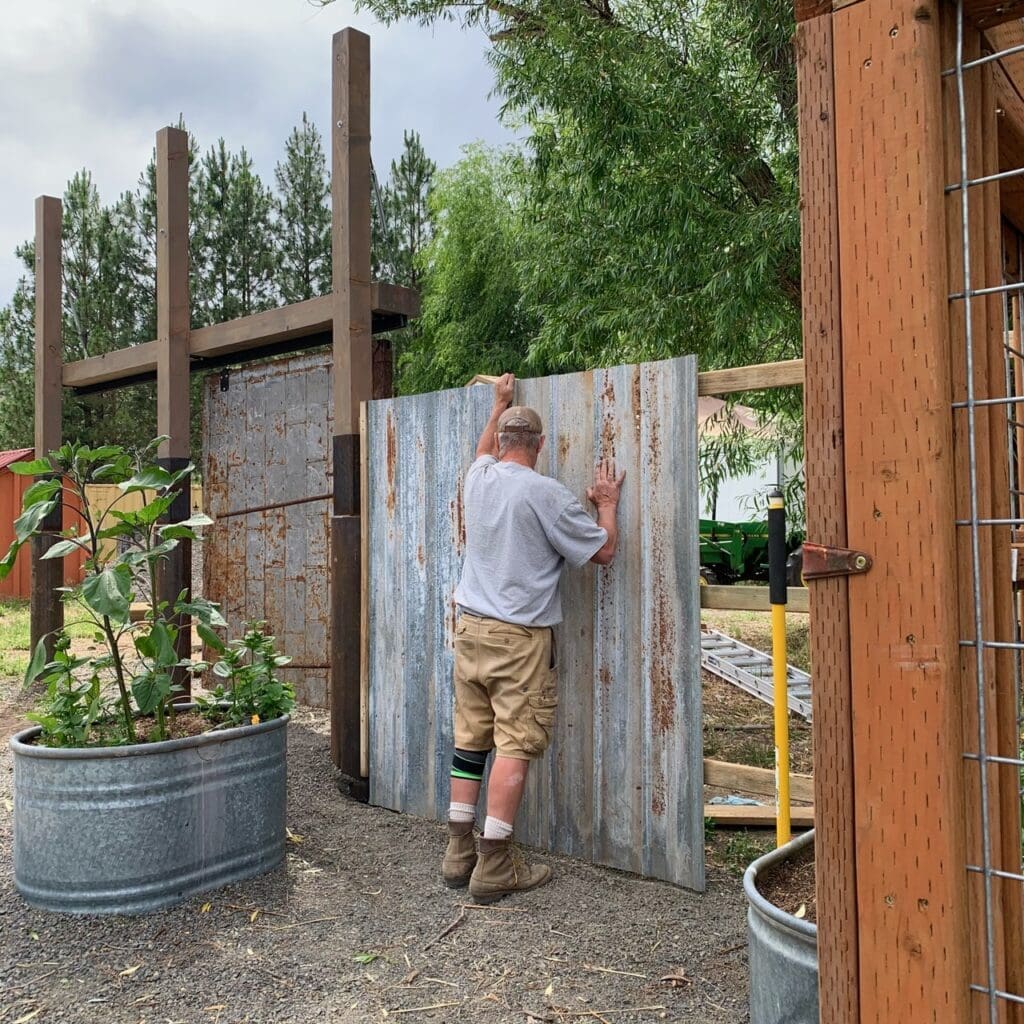 A Labor of Love-Building The Warehouse Door Garden Gate