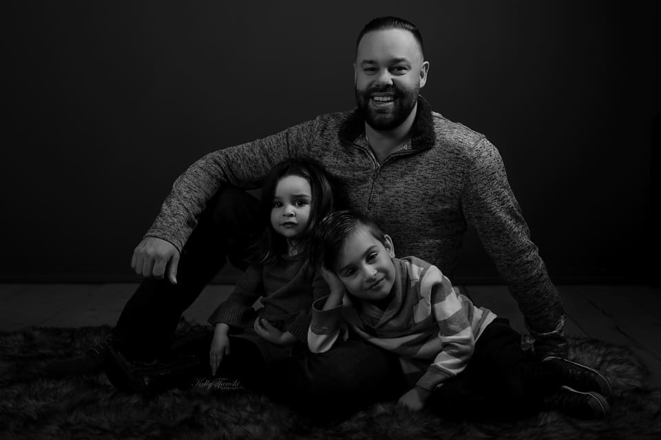 Black and White Family Photography in Spokane Washington