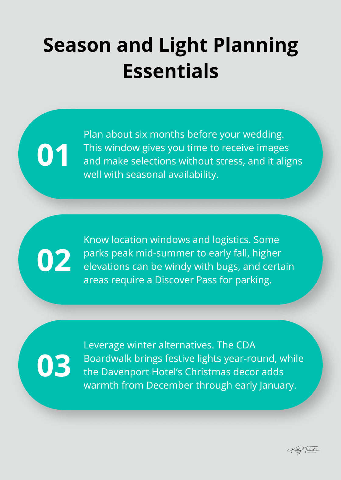 Three key planning tips for timing, locations, and winter options in Spokane. - Engagement photos Spokane inspiration