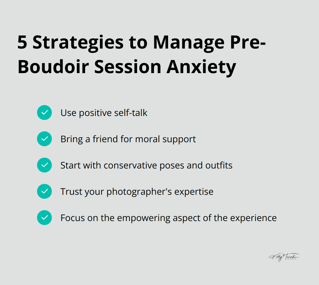 Checklist of 5 strategies to manage anxiety before a boudoir photo session - Photography Education