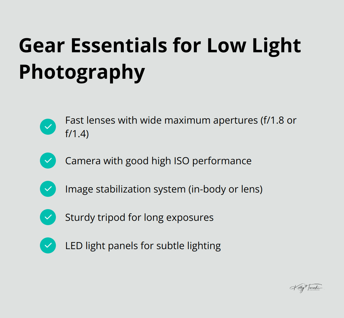Checklist of essential gear for low light photography - Photography Education
