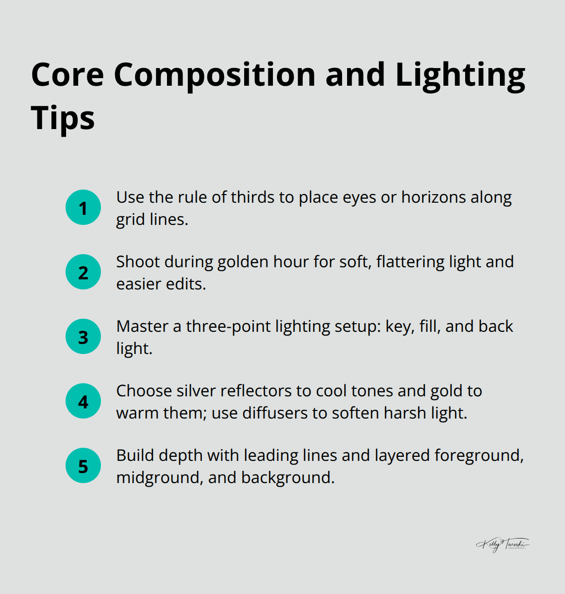 Quick-hit fundamentals to improve shots fast - photography education Spokane