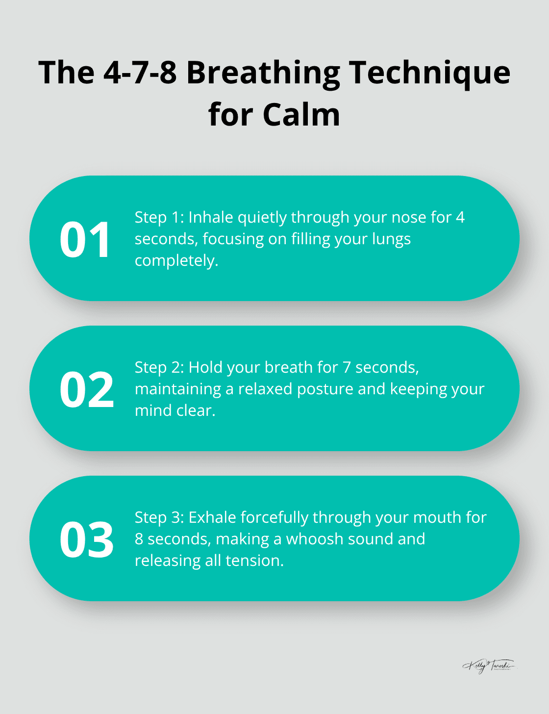 Step-by-step guide to the 4-7-8 breathing technique for reducing pre-session nerves