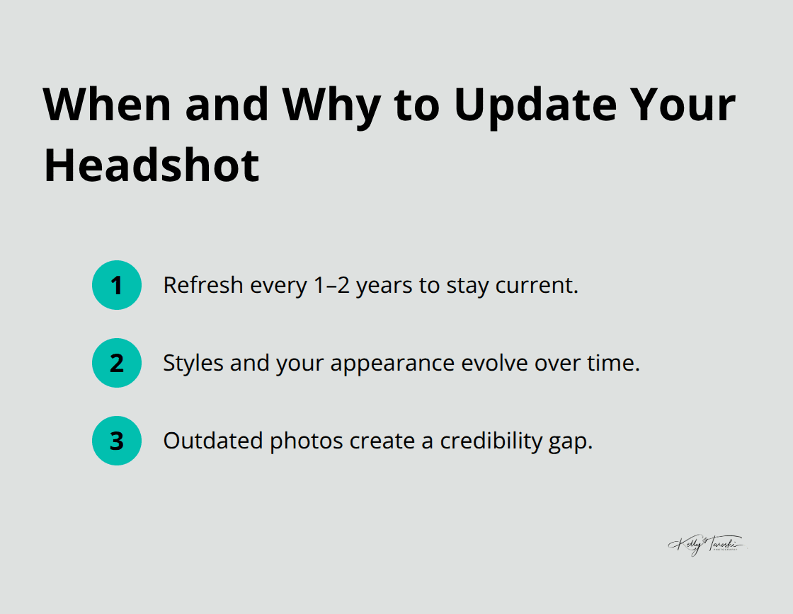 Reasons to refresh your professional headshot regularly