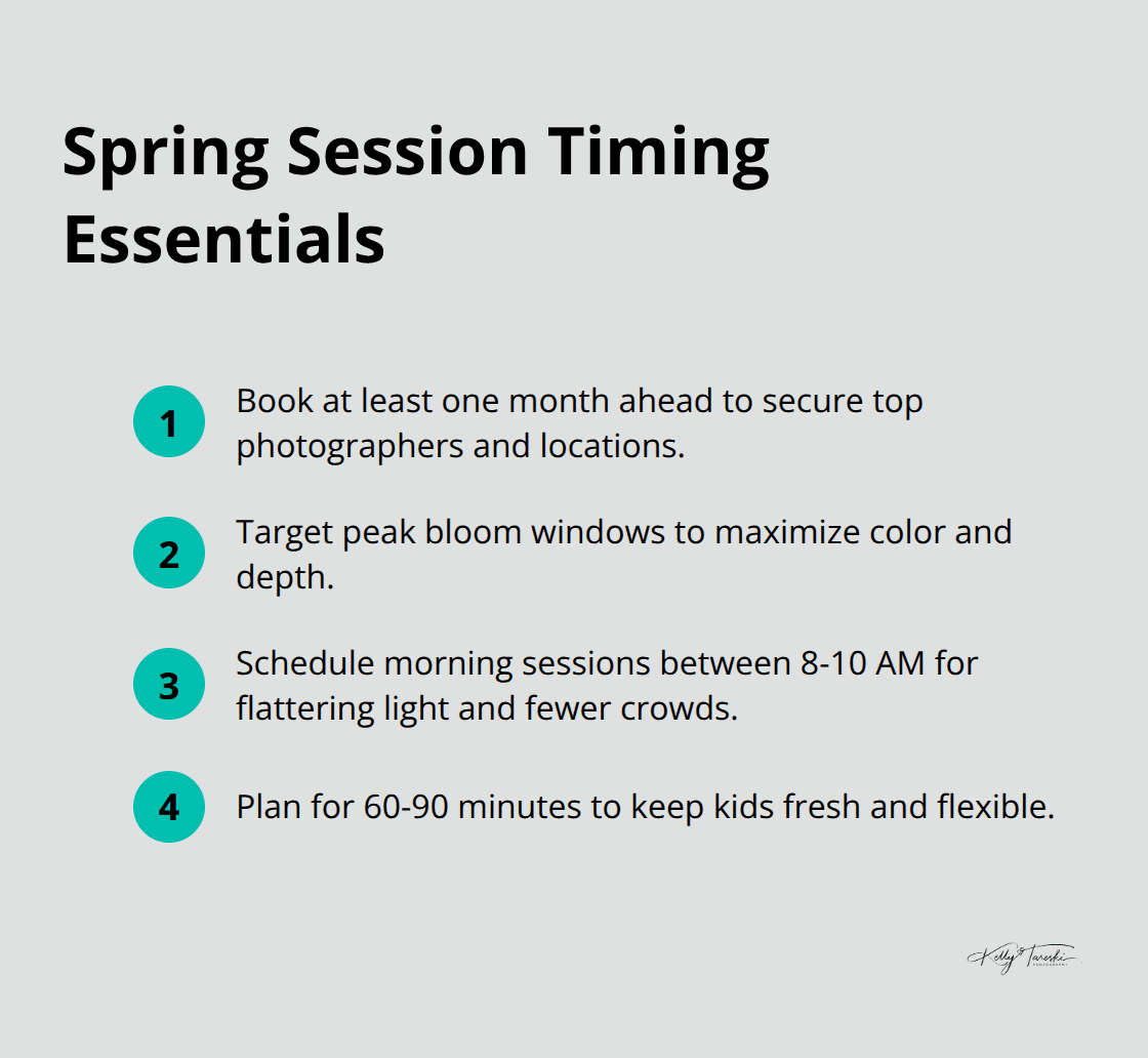 Key timing tips for planning spring family photos in the United States