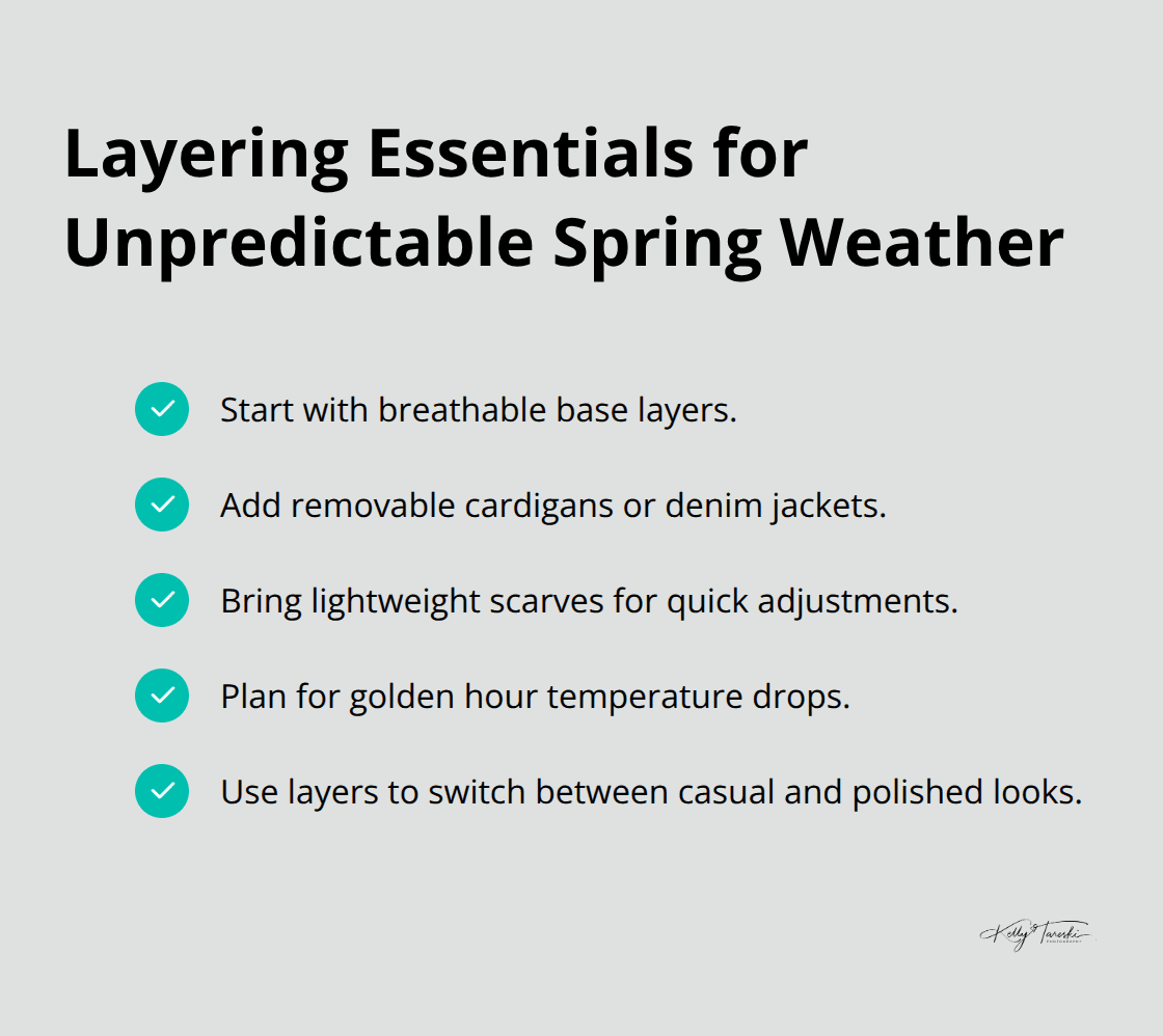 Quick checklist for smart layering in spring family photos