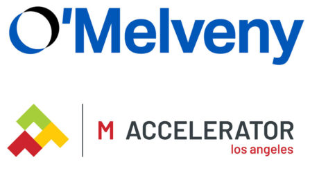 O’Melveny, M Accelerator join forces O'Melveny, M Accelerator logos