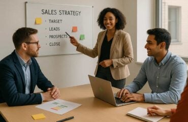 How do sales-led B2B startups typically structure their first sales team?