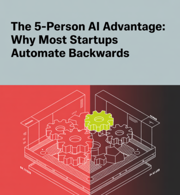 The 5-Person AI Advantage: Why Most Startups Automate Backwards (And The Framework That Changes Everything)