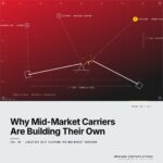 Featured cover for the M Accelerator article 'Why Mid-Market Carriers Are Building Their Own Data Platforms (And Why Most Fail)' &mdash; logistics data platform for mid-market carriers.