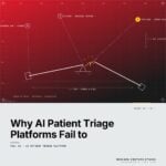Featured cover for the M Accelerator article 'Why AI Patient Triage Platforms Fail to Scale (And the Framework That Changes Everything)' &mdash; ai patient triage platform.