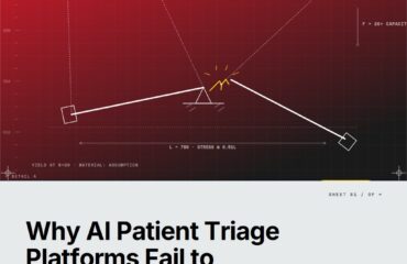 Featured cover for the M Accelerator article 'Why AI Patient Triage Platforms Fail to Scale (And the Framework That Changes Everything)' &mdash; ai patient triage platform.