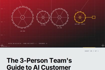 Featured cover for the M Accelerator article 'The 3-Person Team's Guide to AI Customer Research That Actually Ships' &mdash; ai customer research small team.