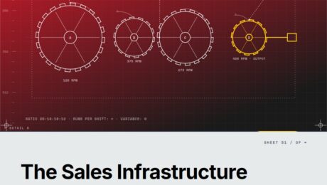 Featured cover for the M Accelerator article 'The Sales Infrastructure Trap That Kills Most Seed-Stage Startups (And the Framework to Escape It)' &mdash; sales infrastructure for seed stage.