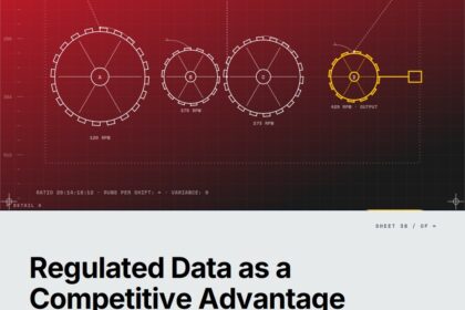 Featured cover for the M Accelerator article 'Regulated Data as a Competitive Advantage: Why Privacy Laws Are Your Secret Weapon (Not Your Enemy)' &mdash; regulated data as a competitive advantage.