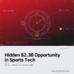 Featured cover for the M Accelerator article 'The Hidden $2.3B Opportunity Most Sports Tech Founders Are Missing' &mdash; biometric data for sports teams.