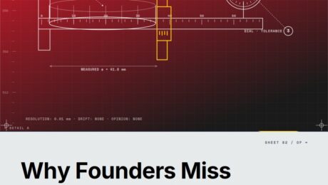 Featured cover for the M Accelerator article 'The One Metric That Matters: Why Most Founders Track Everything Except What Actually Drives Growth Through the 5 Stages' &mdash; lean analytics omtm one metric that matters stages empathy stickiness virality revenue scale.
