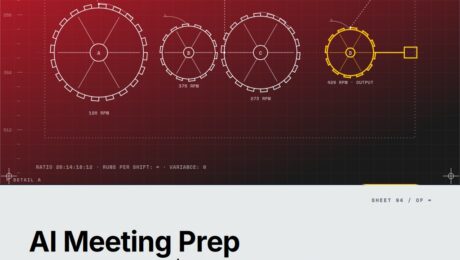 Featured cover for the M Accelerator article 'The AI Meeting Prep Framework That Separates $3M Founders From Everyone Else' &mdash; ai meeting prep for founders.