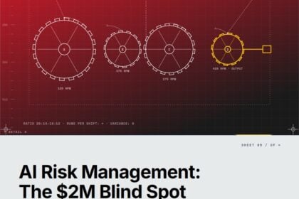 Featured cover for the M Accelerator article 'The $2M Supply Chain Blind Spot: Why AI Risk Management Separates Survivors from Statistics' &mdash; ai for supply chain risk management.