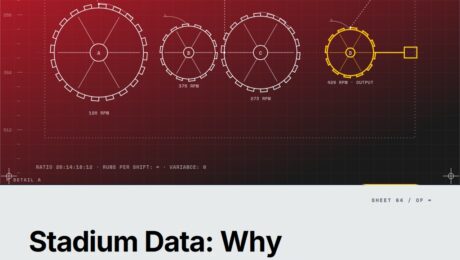 Featured cover for the M Accelerator article 'The Stadium Data Goldmine: Why Smart Founders Are Racing to IoT (While Others Watch From the Stands)' &mdash; iot for stadium data.