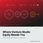 Featured cover for the M Accelerator article 'The Venture Studio Trade-Off: Where the Equity-for-Acceleration Bargain Pays Off (and Where It Bleeds You Dry)' &mdash; pros and cons of investing in a venture studio.
