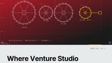Featured cover for the M Accelerator article 'The Venture Studio Trade-Off: Where the Equity-for-Acceleration Bargain Pays Off (and Where It Bleeds You Dry)' &mdash; pros and cons of investing in a venture studio.