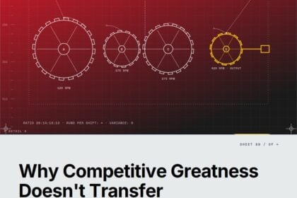 Featured cover for the M Accelerator article 'The Athlete-Led Startup Playbook: Why Competitive Greatness Doesn't Automatically Transfer to Building Companies' &mdash; athlete-led startup playbook.