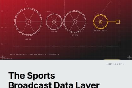 Featured cover for the M Accelerator article 'The Sports Broadcast Data Layer: Why Founders Win or Lose Before the Whistle Blows' &mdash; sports broadcast data layer.
