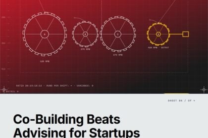 Featured cover for the M Accelerator article 'Co-Building vs Advising: Which Venture Studio Model Actually Moves Your Startup Forward?' &mdash; co-building vs advising venture studio model.