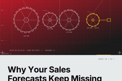 Featured cover for the M Accelerator article 'Why Your Sales Forecasts Keep Missing (And How to Build Better Ones Without Historical Data)' &mdash; sales forecasting without historical data.