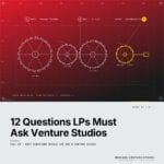 Featured cover for the M Accelerator article 'The 12 Questions LPs Must Ask Venture Studios Before Writing a Check' &mdash; what questions should lps ask a venture studio.